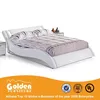 Fashion creative modern curved upholstered leather bed