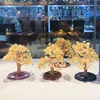 Natural Crystal Tree Quartz Healing Reiki Crystal Stone Tree With Agate Based