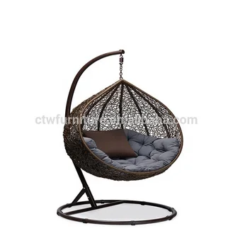 New Design Portable Comfortable Outdoor Swing Egg Shape Wicker New Design Portable Comfortable Outdoor Swing Egg Shape Wicker Hanging Chair