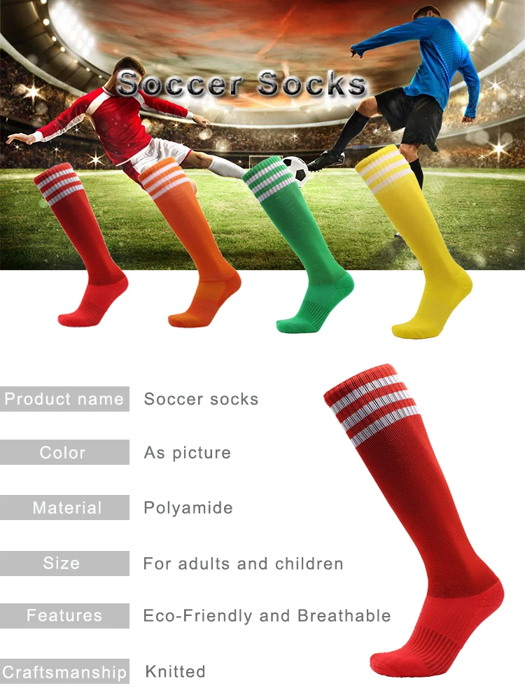 Yiwu Factory Custom Design Boy Soccer Socks Wholesale Football Socks ...
