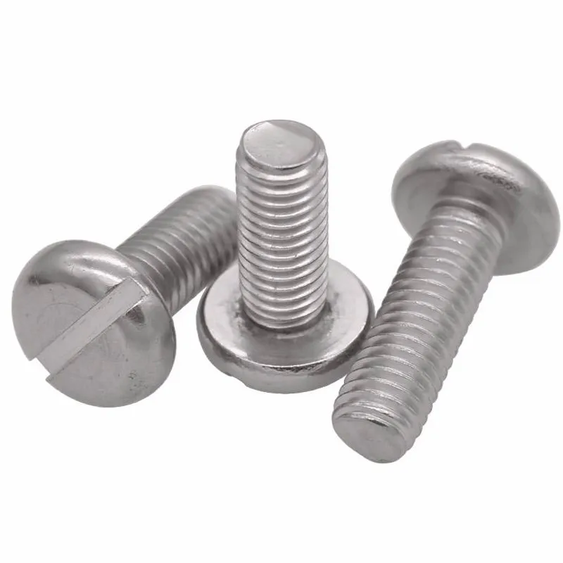 Stainless Steel Ss304 Ss316 A2 A4 Slotted Mushroom Head Screw - Buy A4 ...
