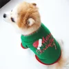 Trussu Cute Merry Christmas Letter Printed Cotton T Shirt Pet Clothes