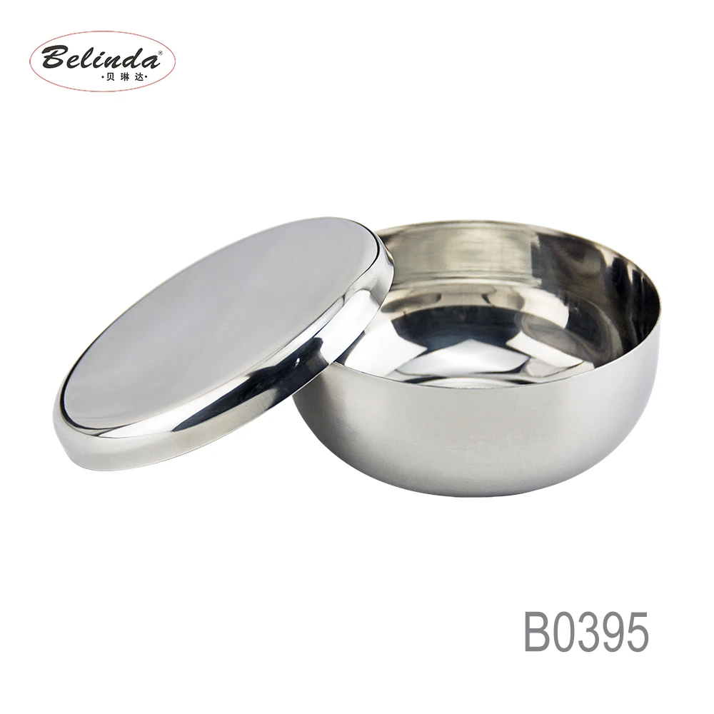 Multifunction Korean Metal Soup Rice Stainless Steel Bowl With Cover