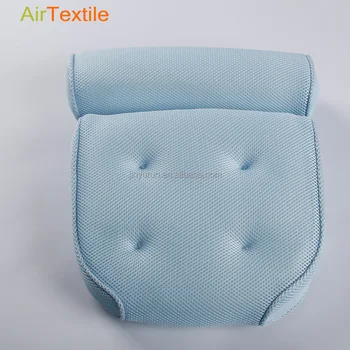 Luxurious Non Slip Spa Wedge Bath Pillow 4 Extra Large Suction