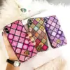 Fancy Girl Style PC+TPU Colorful Phone Case For iPhone X XS XR XS Max, For iPhone Grid Phone Case