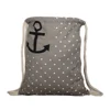 New Recycle Organic Cotton Canvas Promotional Drawstring Bag Backpack