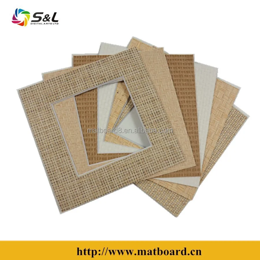 Wholesale Uncut Or Precut Grasscloth Matboard Passepartout For