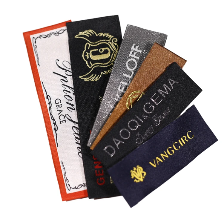 Custom Brand Name Logo Garment Accessories Clothing Cloth Neck Woven