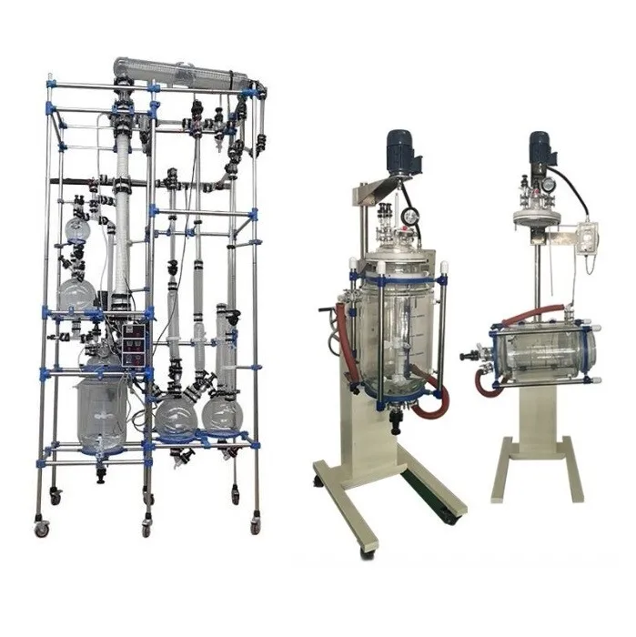 Pharmaceutical And Chemical Jacketed Glass Vacuum Distillation Reactor