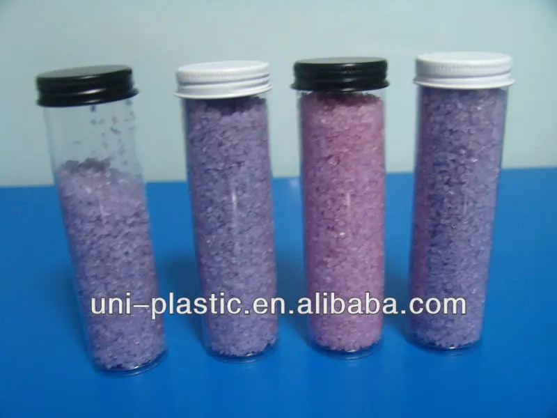 Clear Candy Tube Plastic Tube Packaging Plastic Tube With Silver Metal