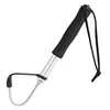 Retractable Fishing Gaff Stainless Steel Hook Fishing Gear Hook Tackle With Soft Handle