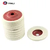 Diameter 100mm wool felt polishing disc felt buffing wheel for glass