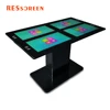 Resscreen 55 inch interactive restaurant multi table four screen android touch screen black color