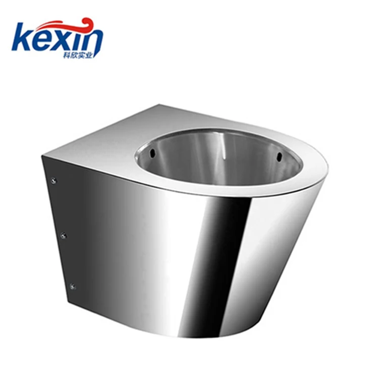 Good Type Natural Stainless Steel Toilet Bowl,Vortex Flush Toilet,Wc