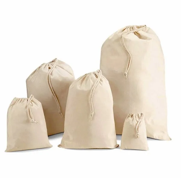 blank canvas sacks