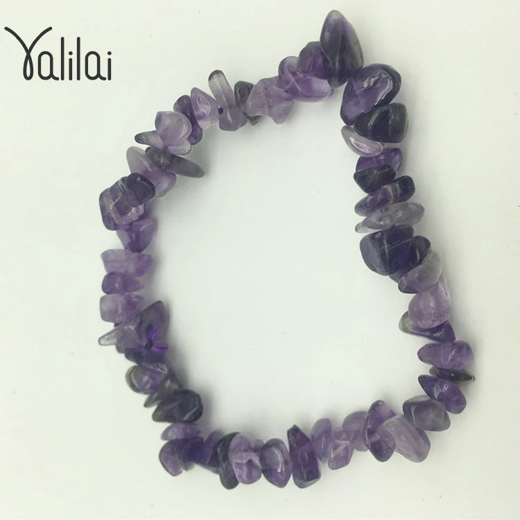 批发天然紫水晶不规则碎石宝石手链 Buy 宝石手链 紫水晶手链 石手链product On Alibaba Com