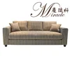 American Style Furniture Stripe Pattern 3 Seats Living Room Sofas