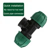 PE pipe fitting repair joint internal wire three - way pp plastic water pipe parts fast over parts without hot melt