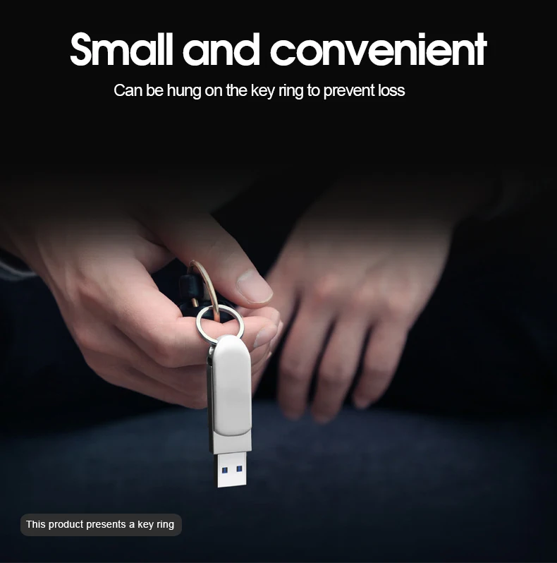 High Quality Metal USB Flash Drive Pendrive 32GB Usb3.0 Rotation U7 Customized logo