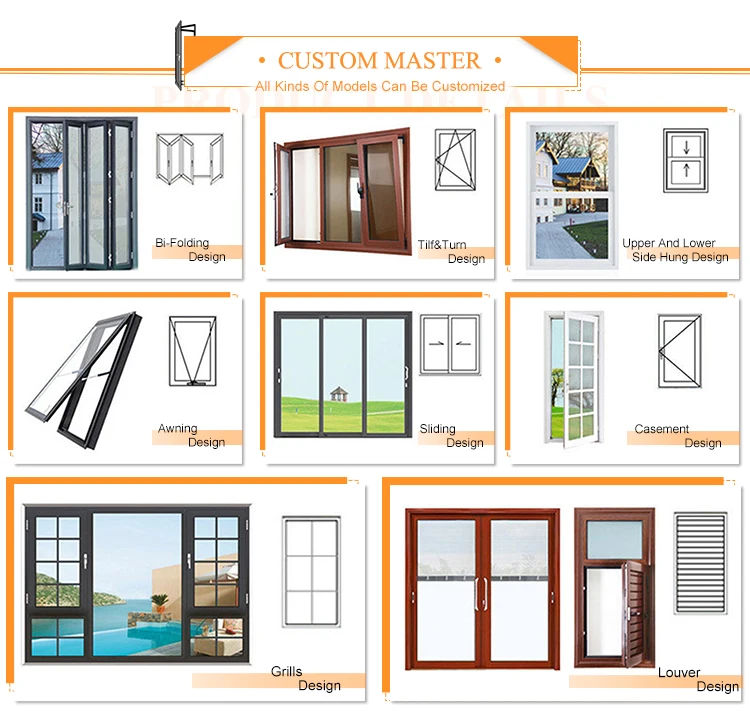 Latest house single glass top hung opening large glazing casement vertical opening windows
