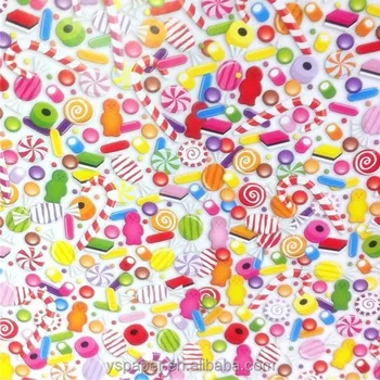 Sweets Candy Printing Of Gifts Packing Paper Sheet - Buy Packing Paper ...