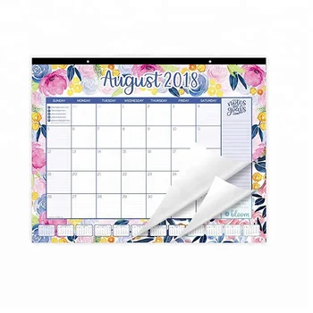 amazon hot sell printed planner 2018 2019 academic year desk wall monthly planner academic year