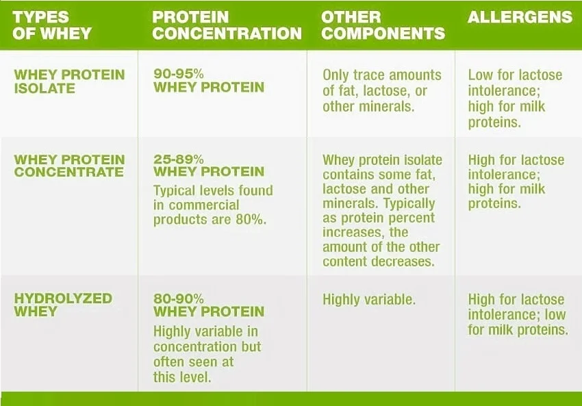Types of whey protein-1