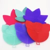 Hot Selling Silicon Cosmetic Tool Lovely Cat Maple Leaves Shape Makeup Brushes Washing Cleaner Mat