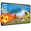 120 Inch 4k Rear 16:9 HD, Foldable Portable Anti-Crease Movie Screen for Home Theater Projector Screen