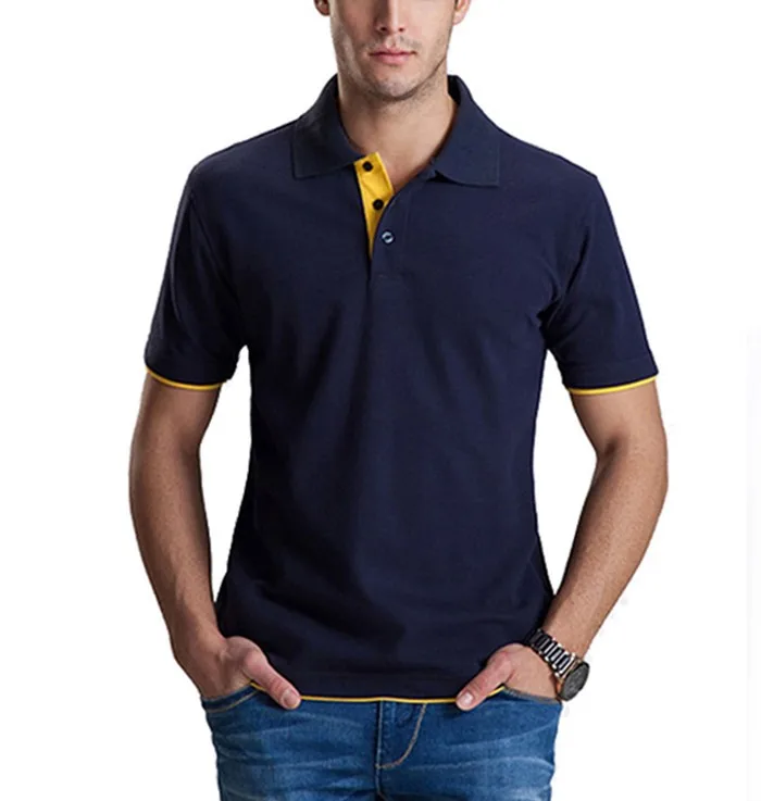 Men Promotion  Blank Polo  Shirts  Custom Logo Short Sleeve 