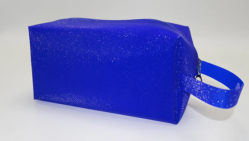 blue shiny cosmetic bag2.JPG