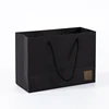 Manufacturer all black paper bag business style for men assignment
