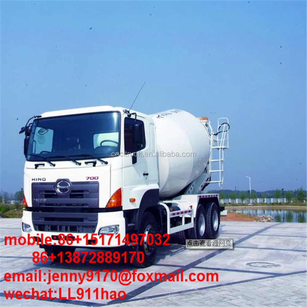 Japan Brand Hino Concrete Mixer Truck Lhd 6*4 10cbm Sale For Concrete