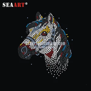 Shining Mustang Heat Transfer Rhinestone Motif Shining Mustang Heat Transfer Rhinestone Motif
