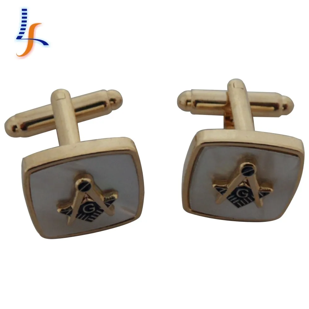 Custom Men Blank Cufflinks Bulk Metal Masonic Logo Cufflink