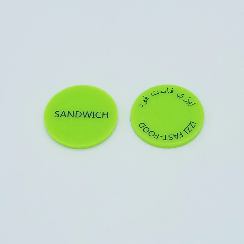 Colored embossed plastic token/coin, View plastic coins, WZHP Product