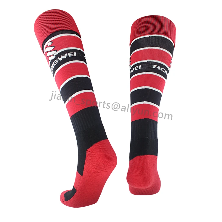 Newest Design Red Striped Men Sports Soccer Football Socks Buy Soccer Socks,Sports Socks,Men