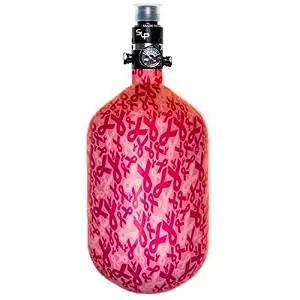 Ninja Carbon Fiber HPA Tank - SUPERLIGHT / SL - PRO V2 SLP REG - 68/4500 - Breast Cancer Awareness