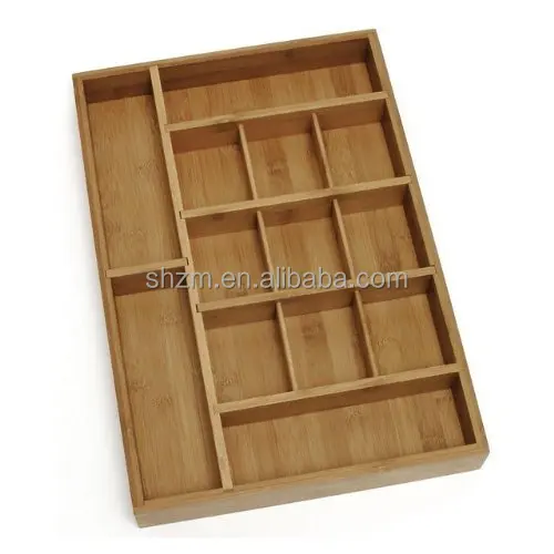 Bamboo Drawer Organizer Home Kitchen Bamboo Utility Drawer
