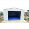 Outdoor Garden Storage Shed Backyard Tool House Double Sliding Door Metal Grey