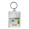 Transparent Blank Insert Photo Picture Frame Keyring Ring Key chain USA