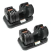 2019 New wholesale home gym use dumbbell adjustable quick change portable selective weights 20kg dumbbell set