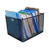Wideny Home Office Black Metal desktop Foldable Clothes Document Storage Mesh File Box Folder File Organizer