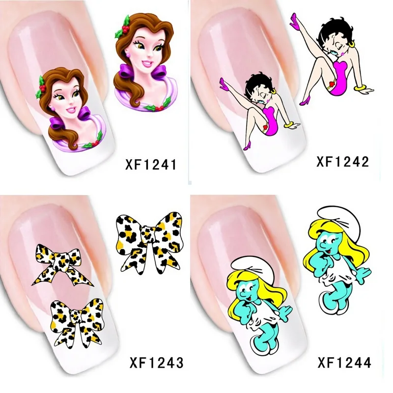 20 styles Nails Stickers Nail Art Water Transfer DIY Decals Beauty Designer Pegatinas Capsule Ongle French