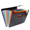 Office school supply storage stationery Wideny collapsible PVC material 12 pockets file folder document organizer bag