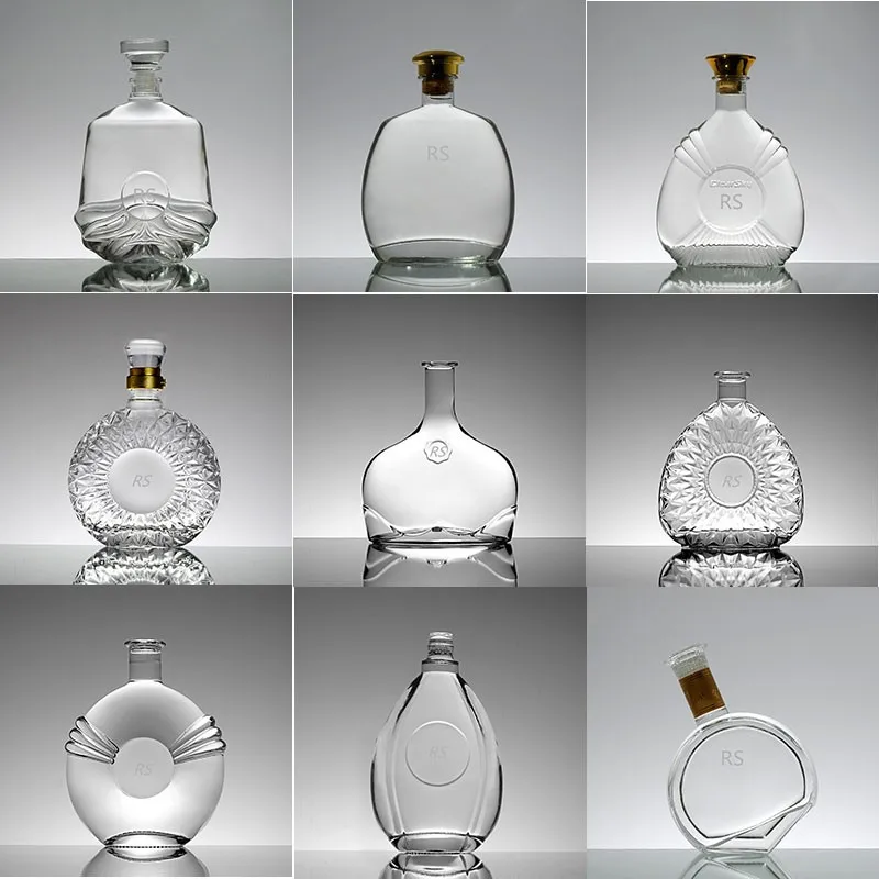 Großhandel Große,Dünne Schnaps Glas Flasche Für Whiskey/brandy/wodka