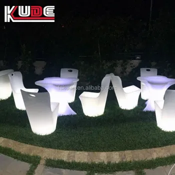 Outdoor Furniture Light Up Led Cafe Table And Chairs Outdoor Furniture Light Up Led