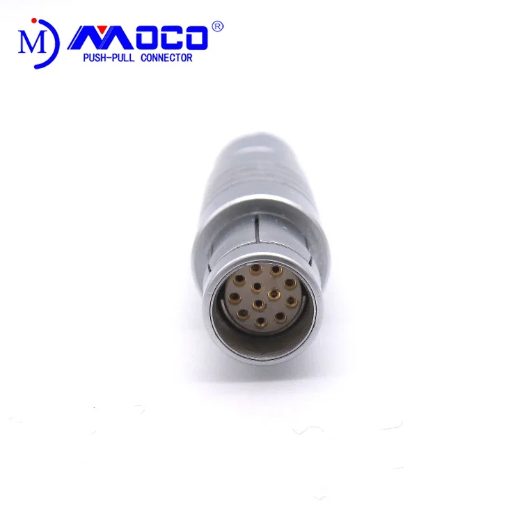 MOCO  Push Pull  Connector  F Series  Plug 12 Pin Wire Male Half Moon  Waterproof Connector.jpg