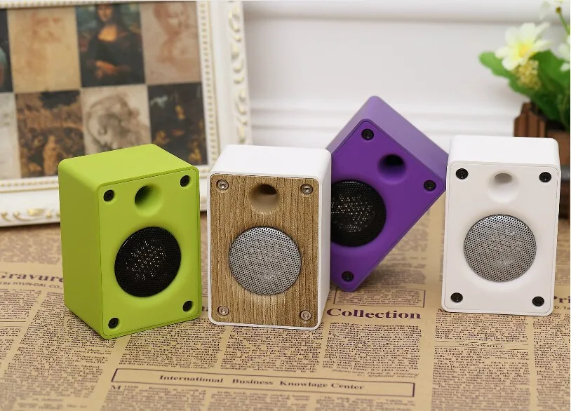 factory sales wireless audio emoji usb bluetooth speaker wood - ANKUX.COM