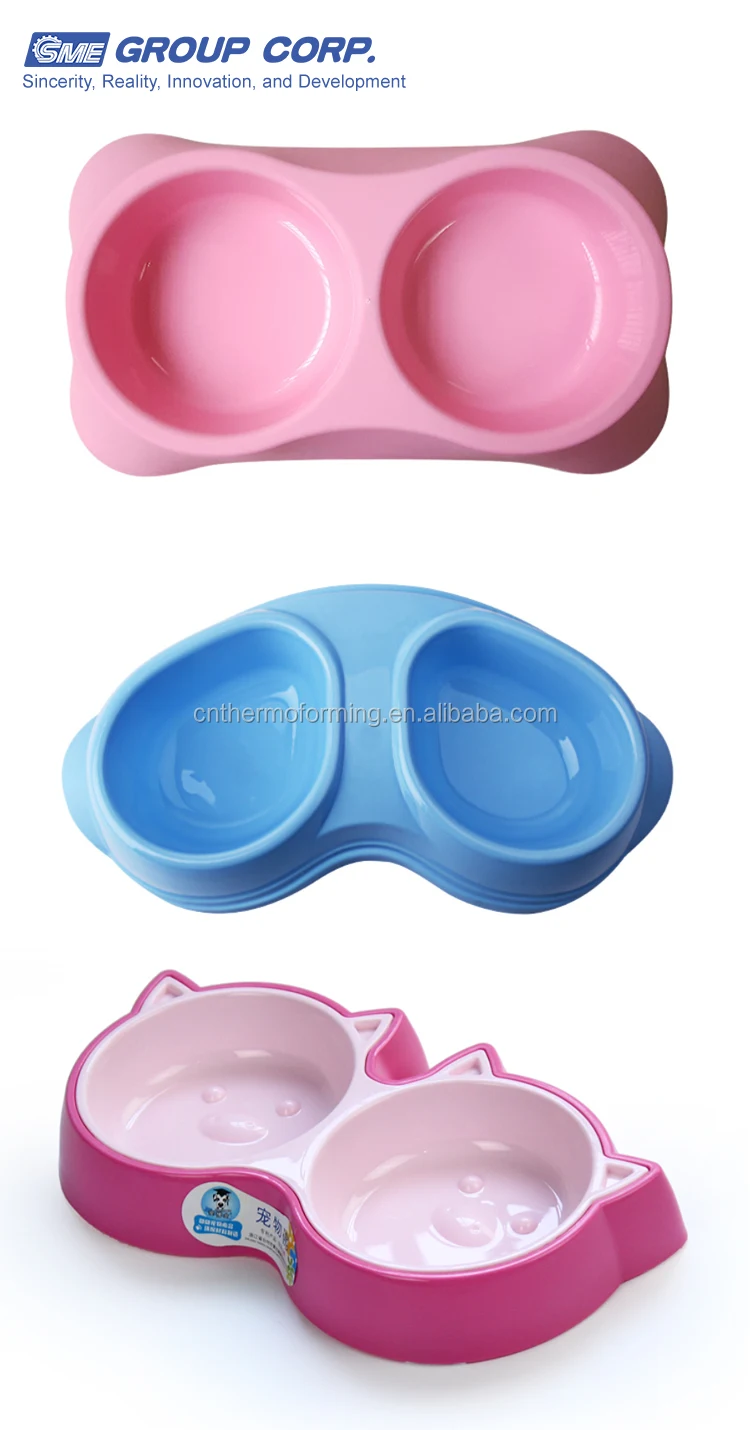 Cel mai bine vândute personalizat din plastic bazin de câine masa Pet Bowl Injecție Mold bazin dublu de plastic Injecție Mold